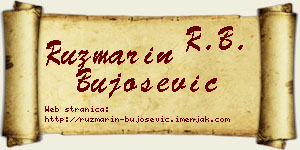Ruzmarin Bujošević vizit kartica